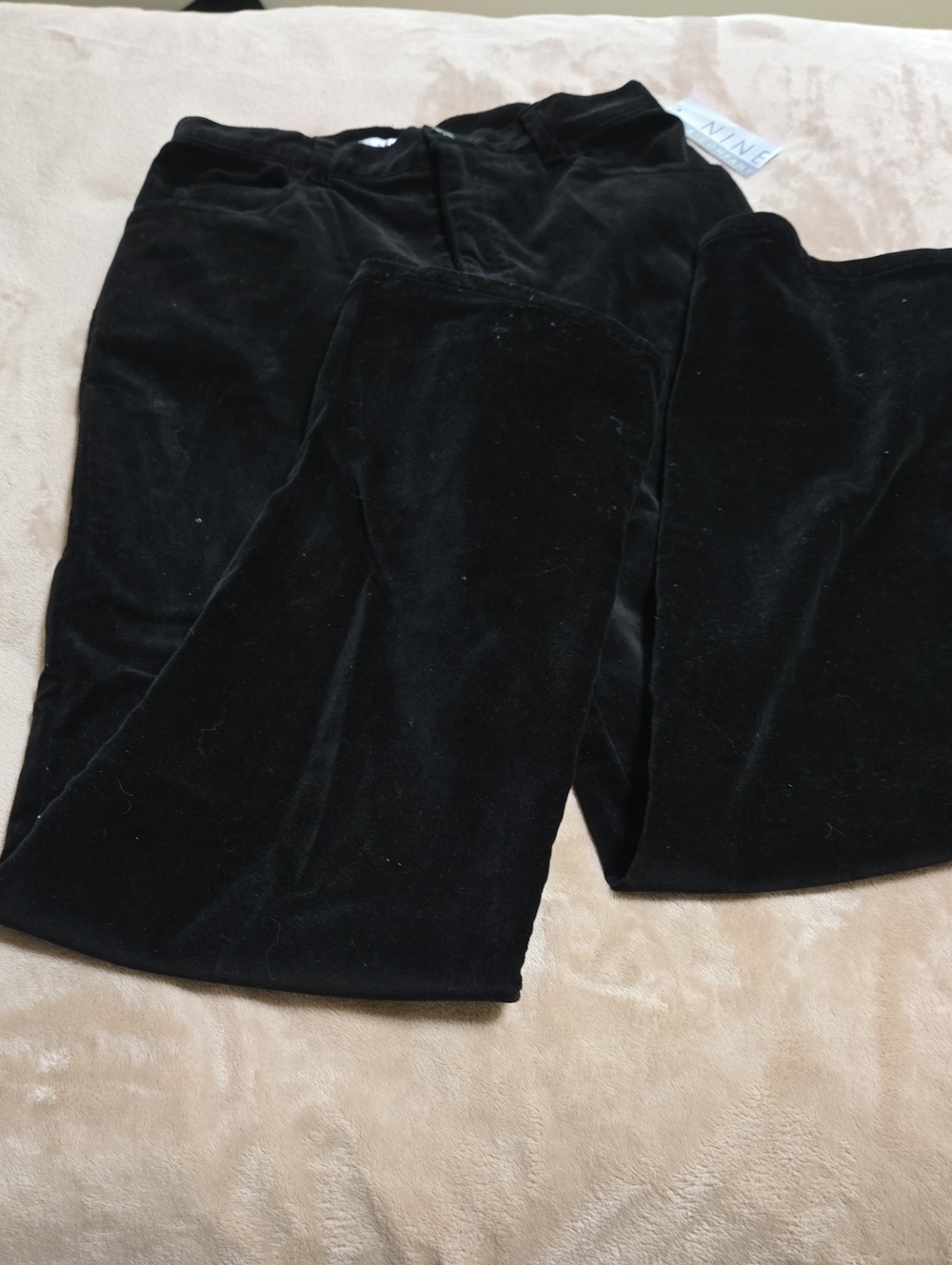 Nine & Co. Black Velvet Pants